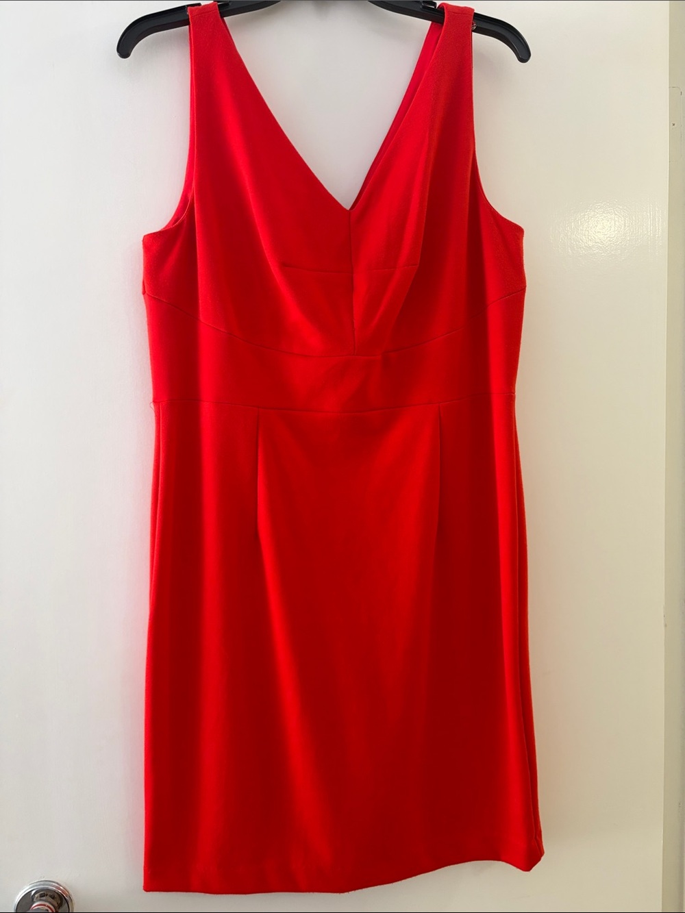 Premise Vibrant Red V-Neck Midi Dress